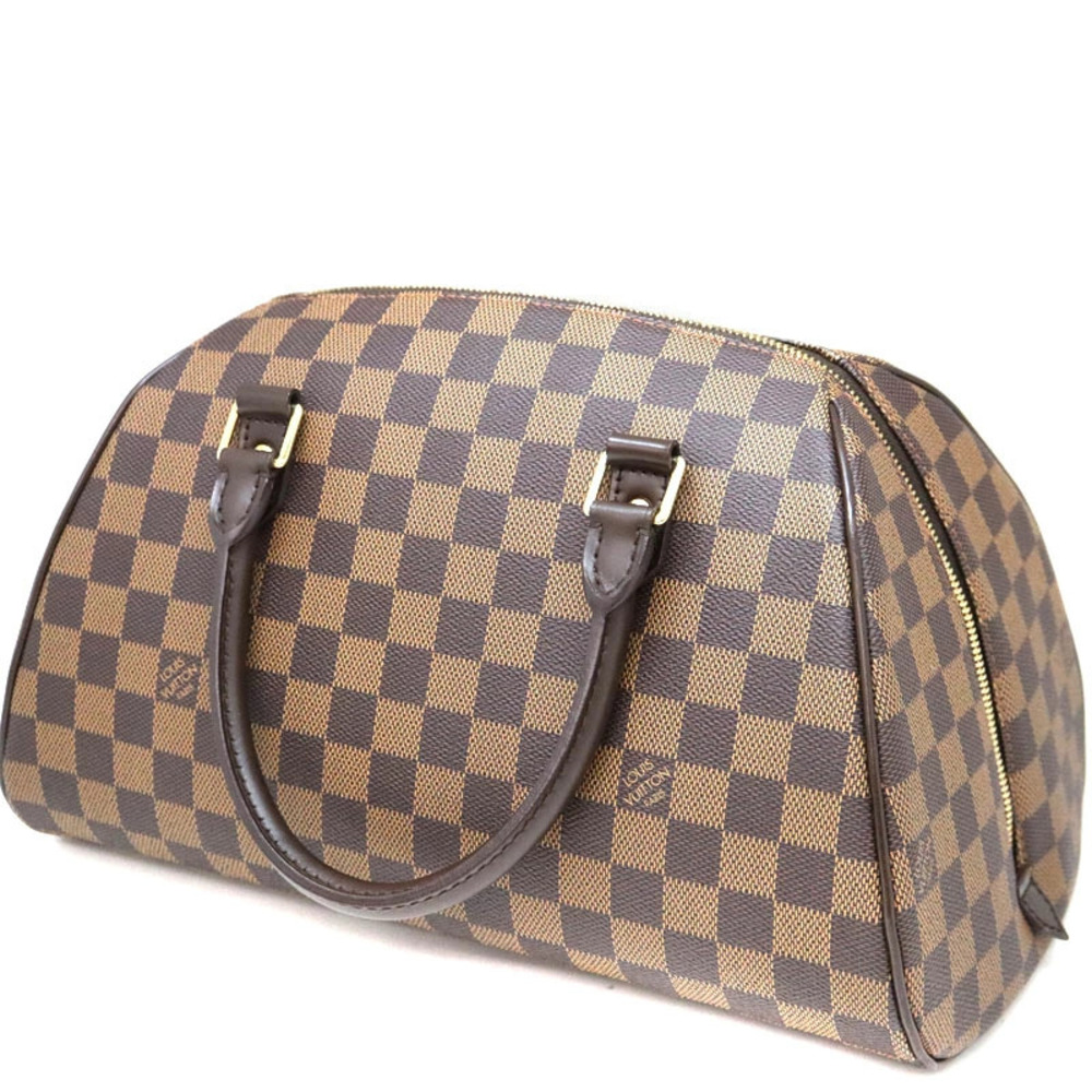 LOUIS VUITTON Rivera Handbag Damier Canvas Ebene Brown LV